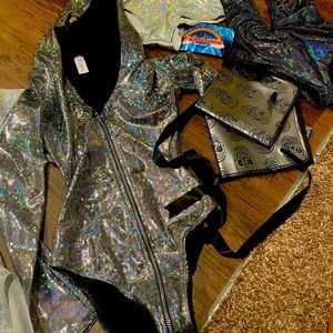 Roma  long sleeve bodysuit with zipper